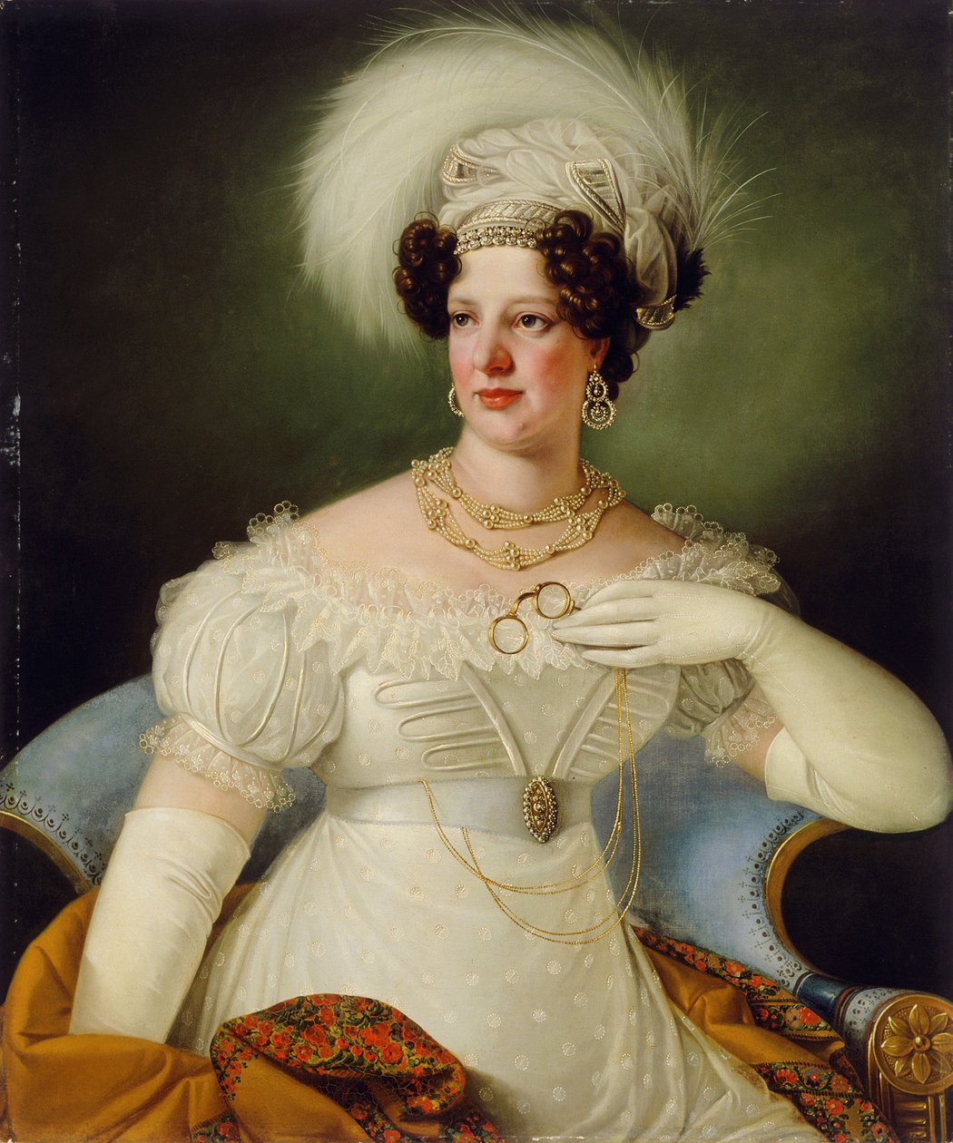 Retrato de la condesa Cecilia de Auersperg de Giuseppe Tominz