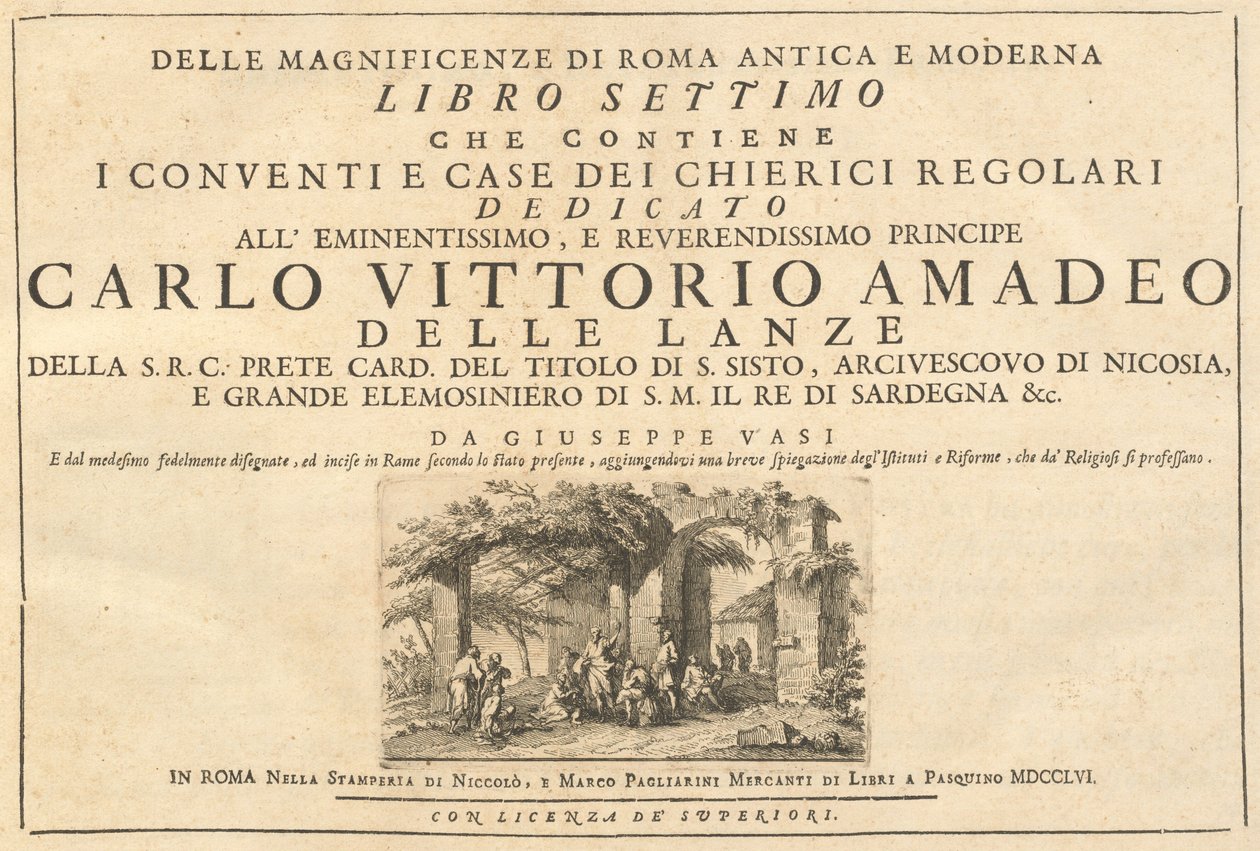 De las Magnificencias de la Roma Antigua y Moderna (vol. 3) de Giuseppe Vasi
