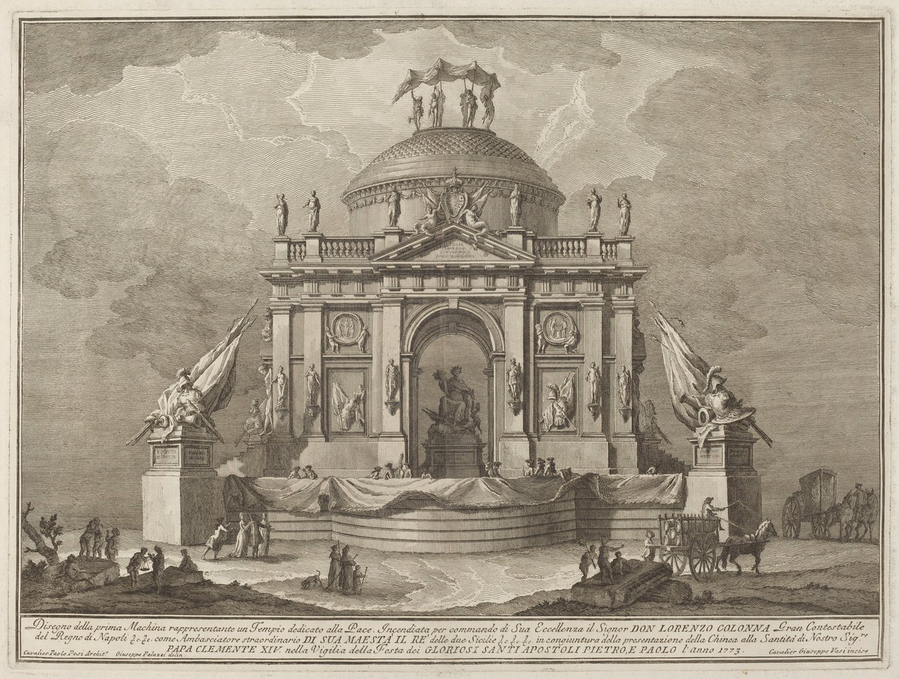 Un Templo Dedicado a la Paz, para el Festival de la "Chinea" de Giuseppe Vasi after Giuseppe Palazzi