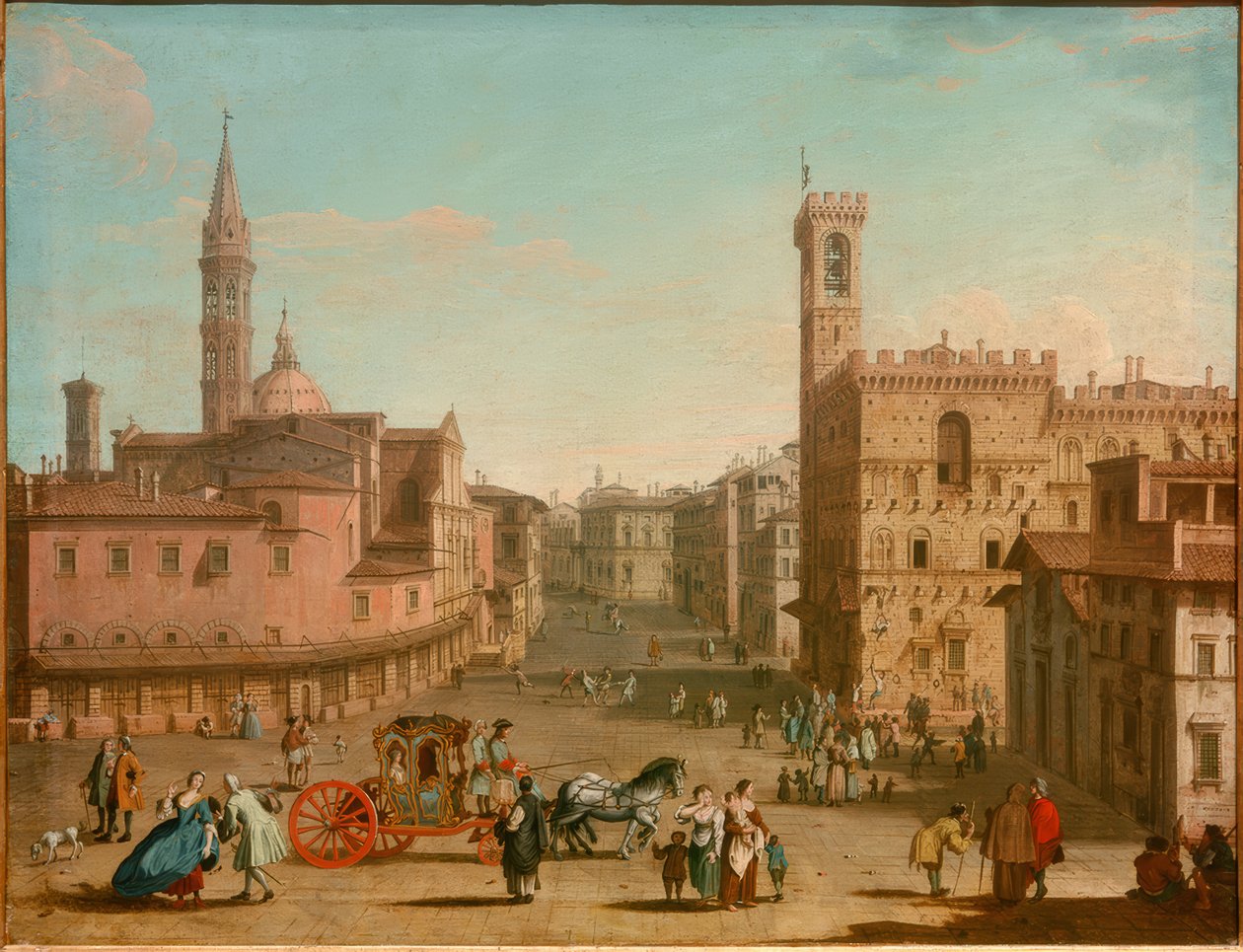 La Piazza San Firenze de Giuseppe Zocchi