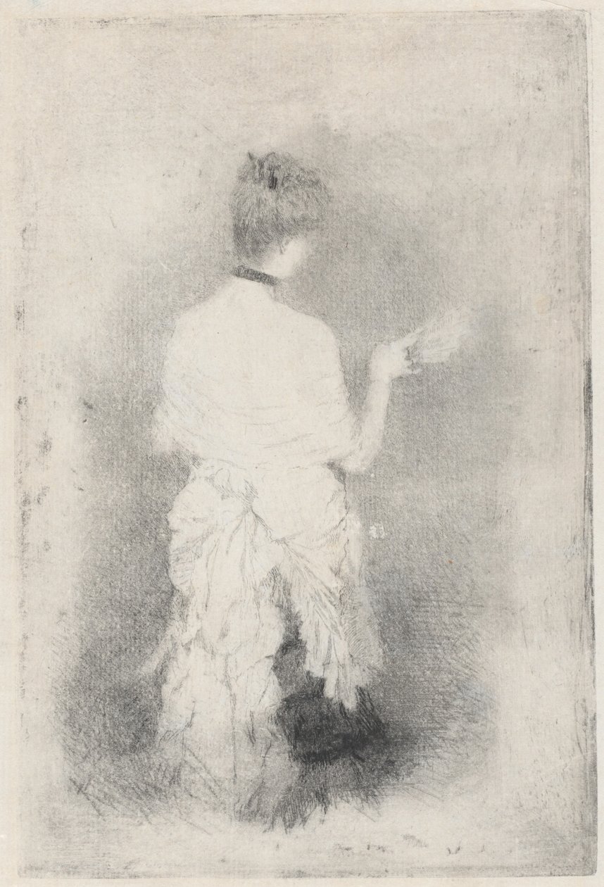 Joven elegante vista desde atrás de Giuseppe de Nittis