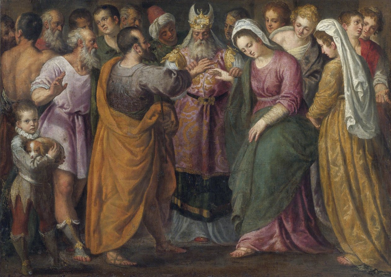 El matrimonio de María y José de Giuseppe della Porta Salviati
