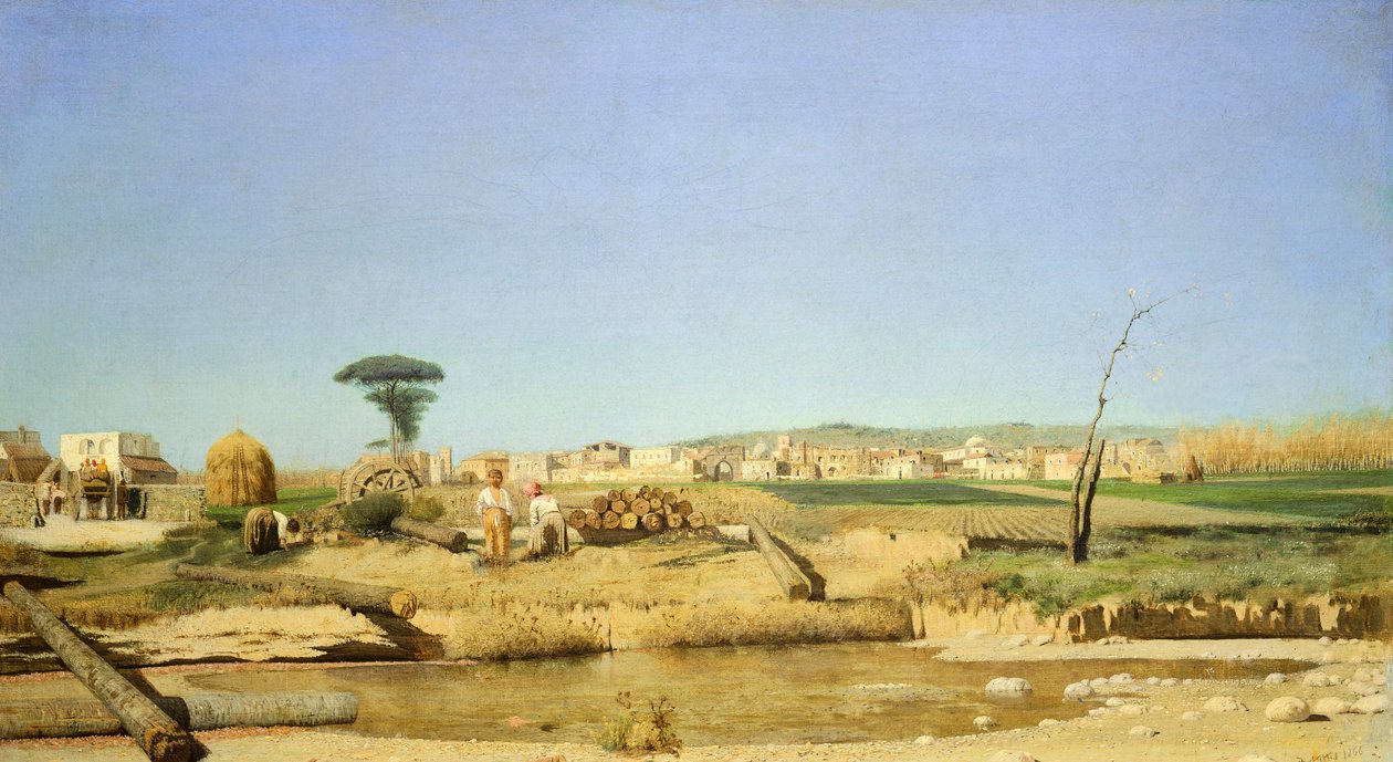 Casa de campo cerca de Nápoles de Giuseppe or Joseph de Nittis