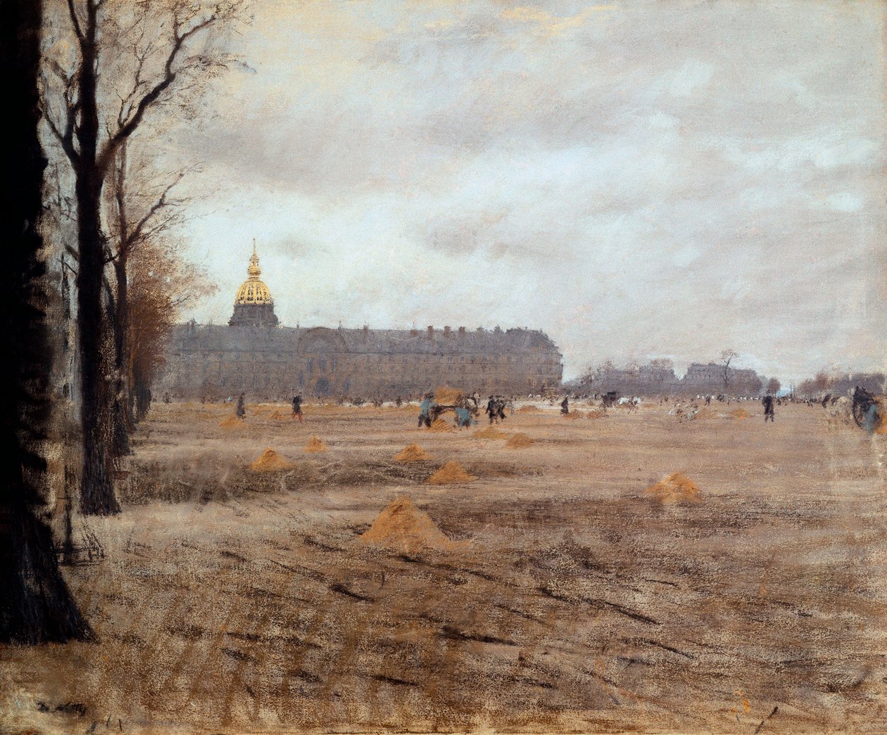 Plaza de los Inválidos de Giuseppe or Joseph de Nittis