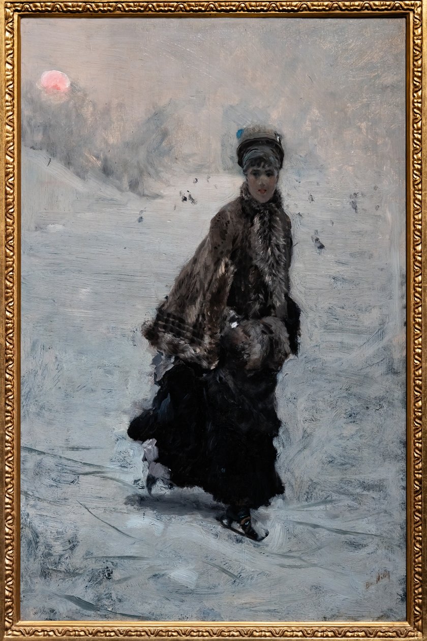 El patinador de Giuseppe or Joseph de Nittis