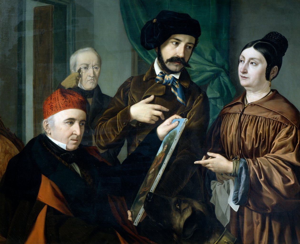 En el estudio del pintor Giustiniano degli Avancini (1807-1843) de Giustiniano Degli Avancini