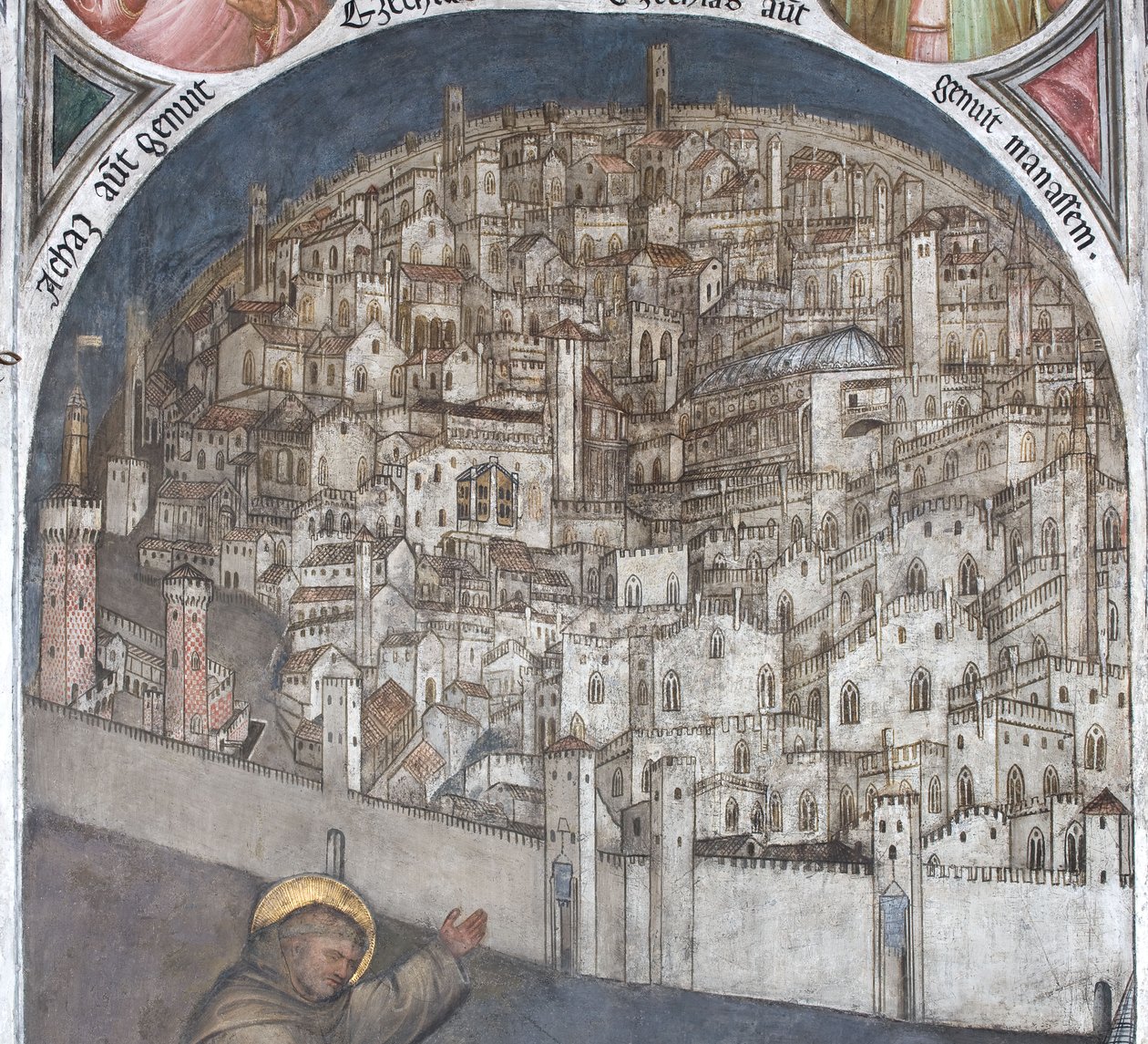Vista de Padua en el siglo XIV - Basílica de San Antonio de Giusto de Menabuoi