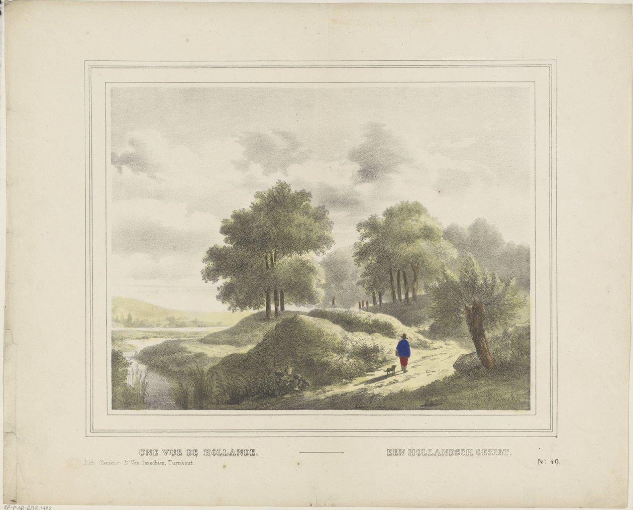Une vue de Hollande / Una vista holandesa (título en el objeto) de Glenisson and Van Genechten