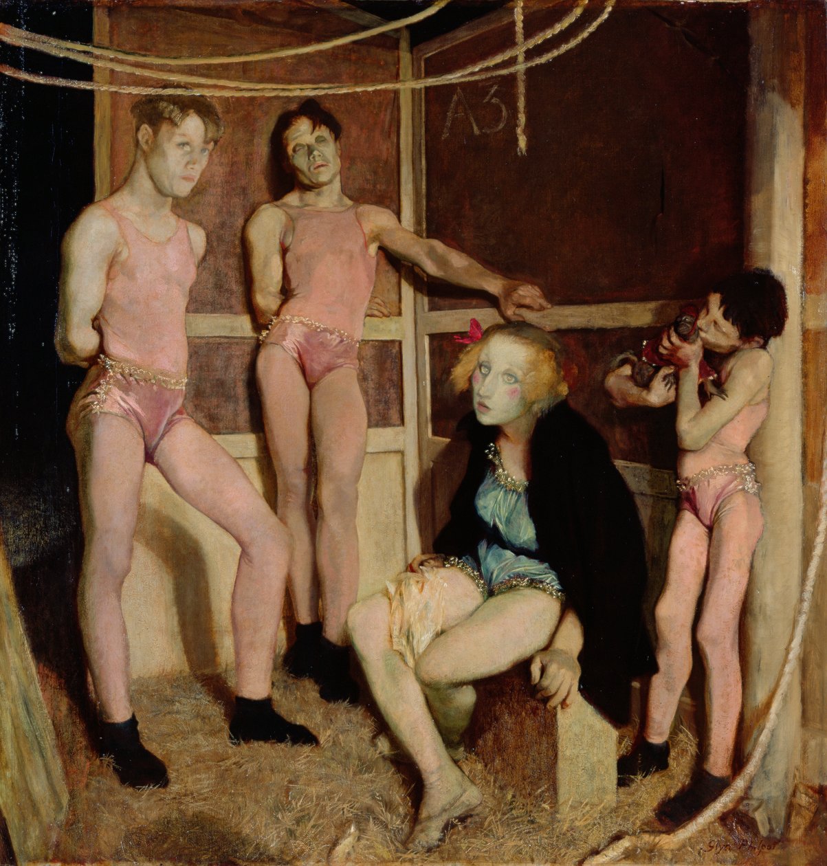 Acróbatas descansando de Glyn Warren Philpot