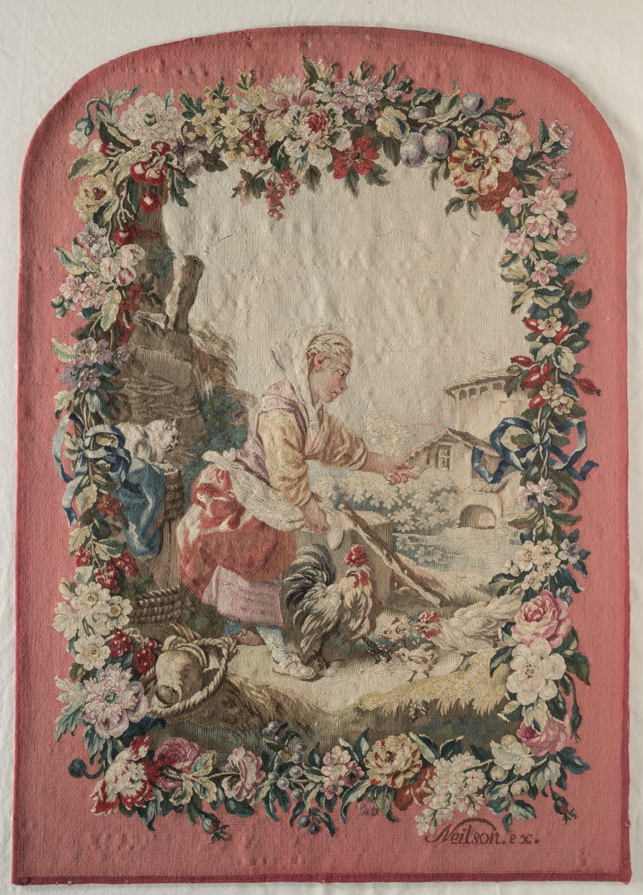 Panel de Pantalla de Fuego, c. 1775 de Gobelins Jacques Neilson