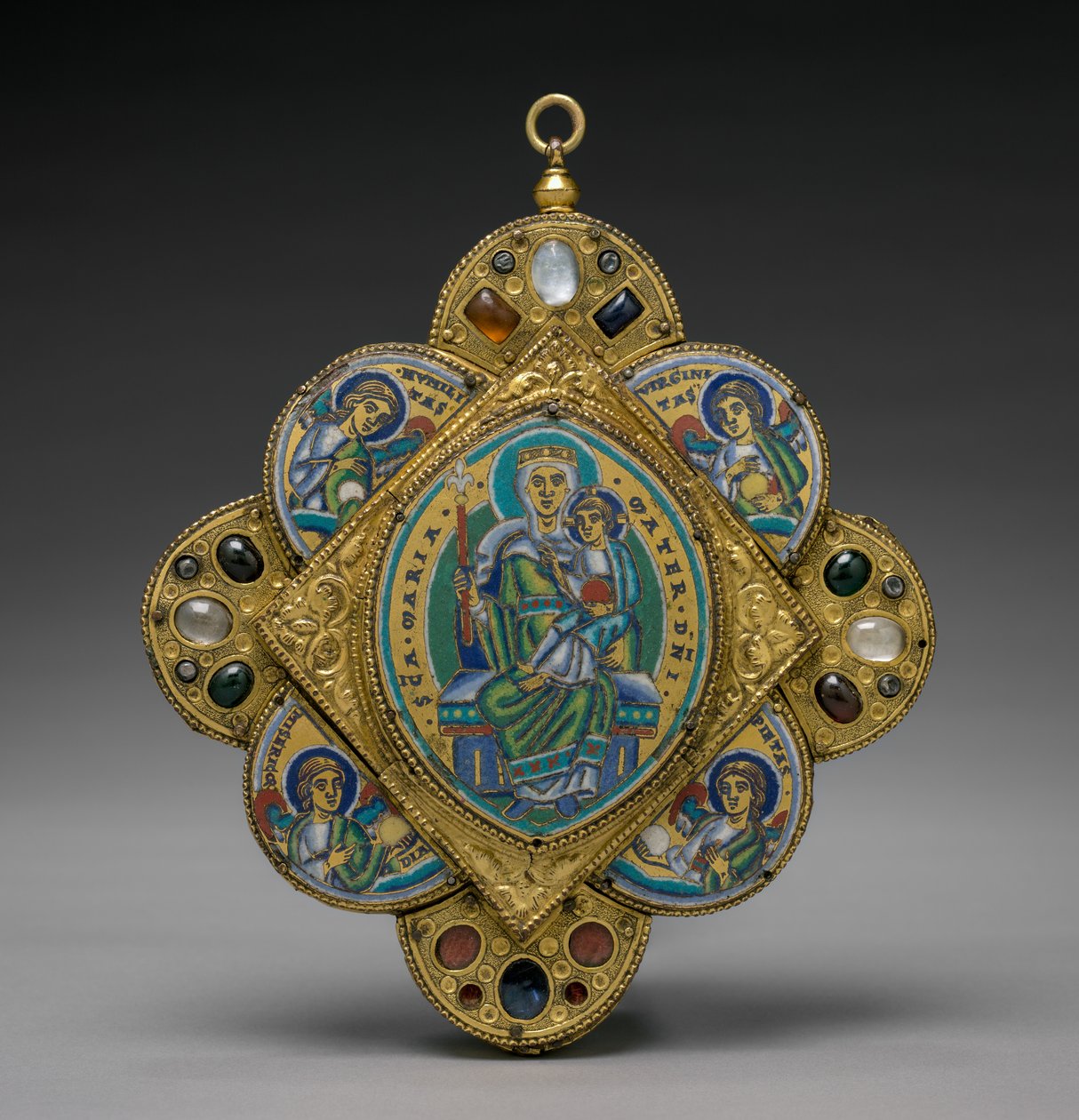 Colgante con la Virgen y el Niño, c. 1160-1170 de Godefroid de Huy