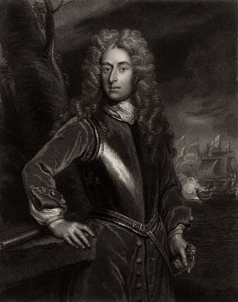 Retrato de George Byng de Godfrey (after) Kneller