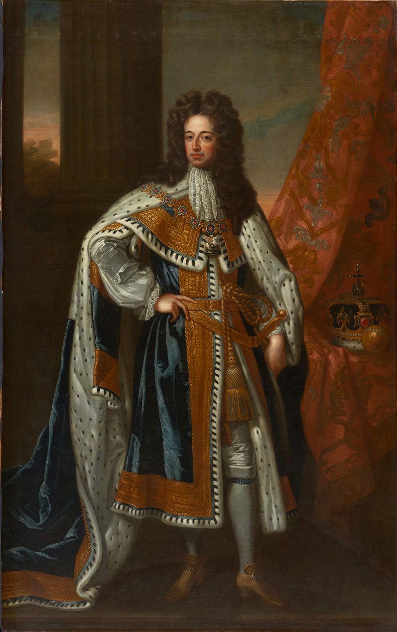 Retrato de estado del Rey Guillermo III de Godfrey (studio of) Kneller