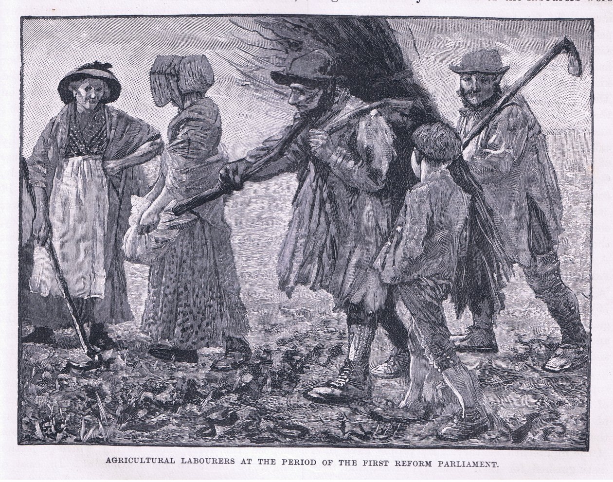 Trabajadores agrícolas en el período de la primera reforma del Parlamento de Godfrey C. Hindley