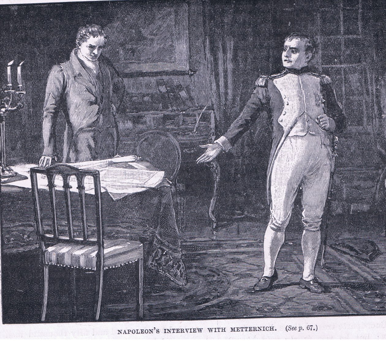 Entrevista de Napoleón con Metternich de Godfrey C. Hindley
