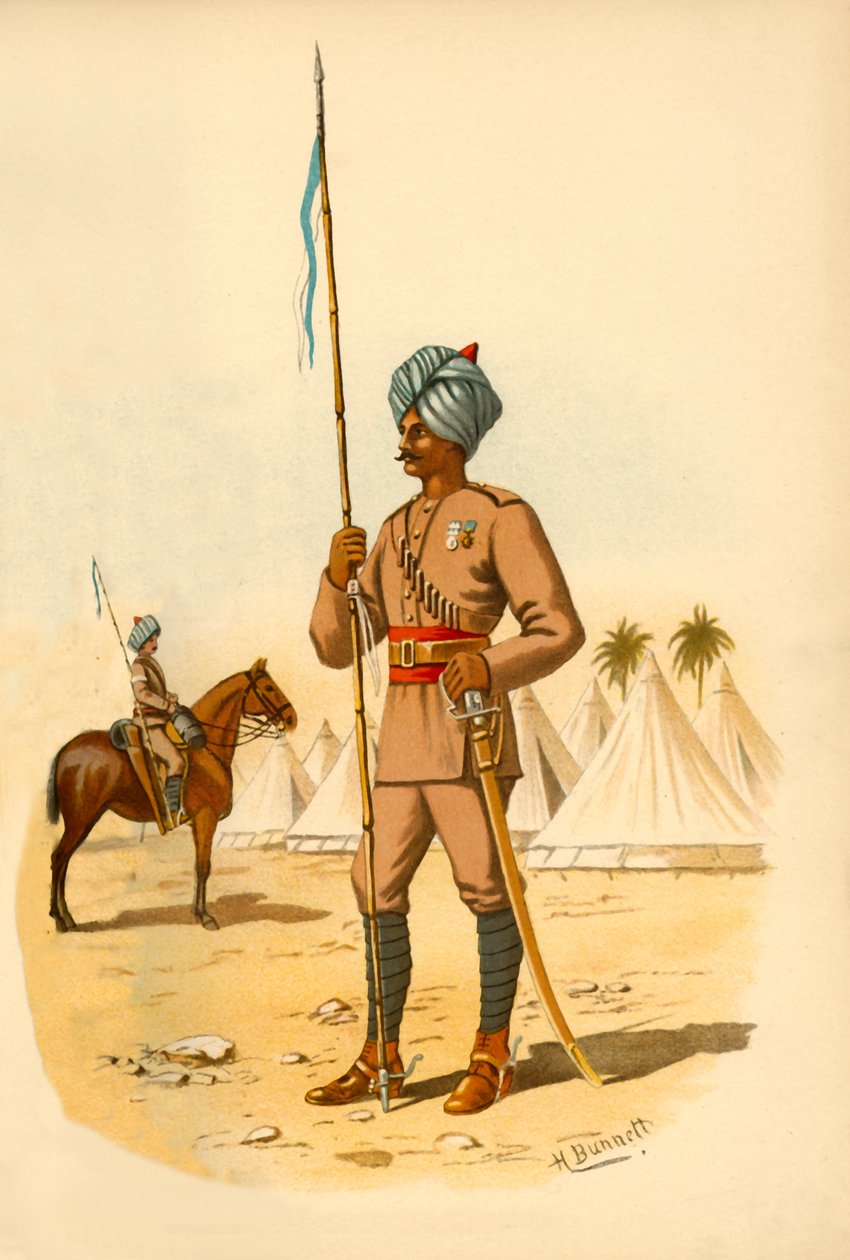 Los 13 lanceros de Bengala, 1890 de Godfrey Douglas Giles