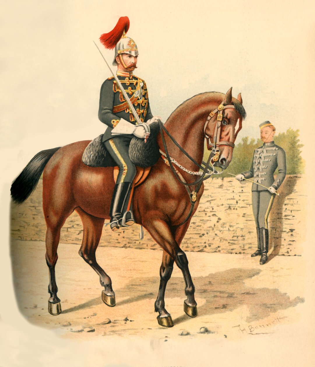El 6º Regimiento de Húsares de Caballería, Canadá, 1890 de Godfrey Douglas Giles