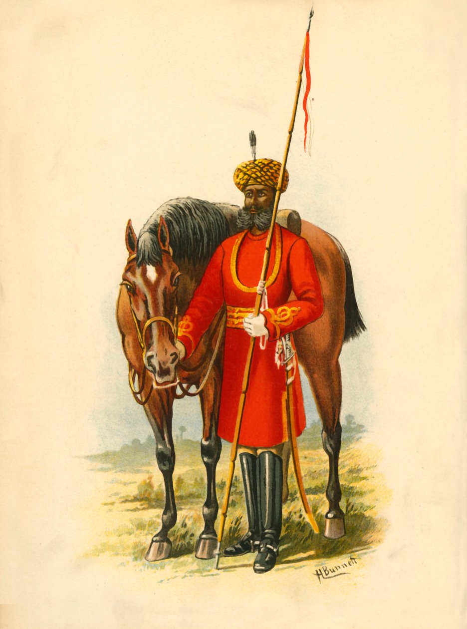 La Guardia del Cuerpo del Gobernador General, Calcuta, 1890 de Godfrey Douglas Giles