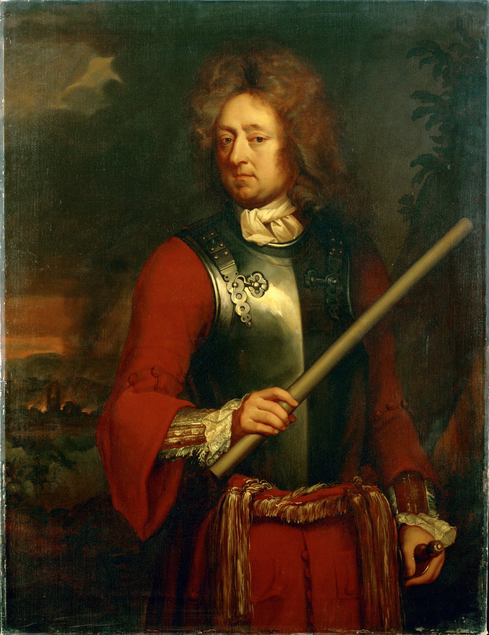 John Churchill, duque de Marlborough, comandante en la Guerra de Sucesión española, victorias sobre los ejércitos franceses en Blenheim ... de Godfrey Kneller