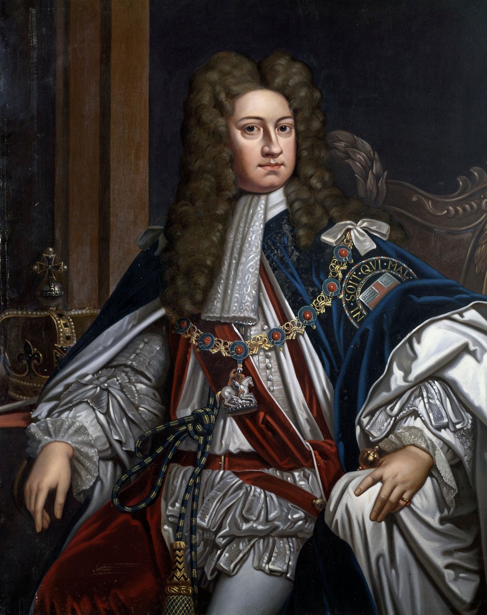 Retrato de Jorge I, Rey de Gran Bretaña (1660-1727) de Godfrey Kneller