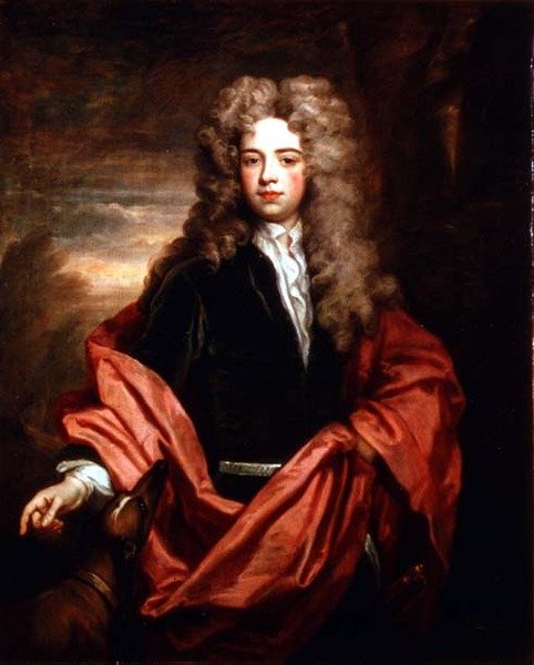 Retrato de un caballero con un galgo de Godfrey Kneller