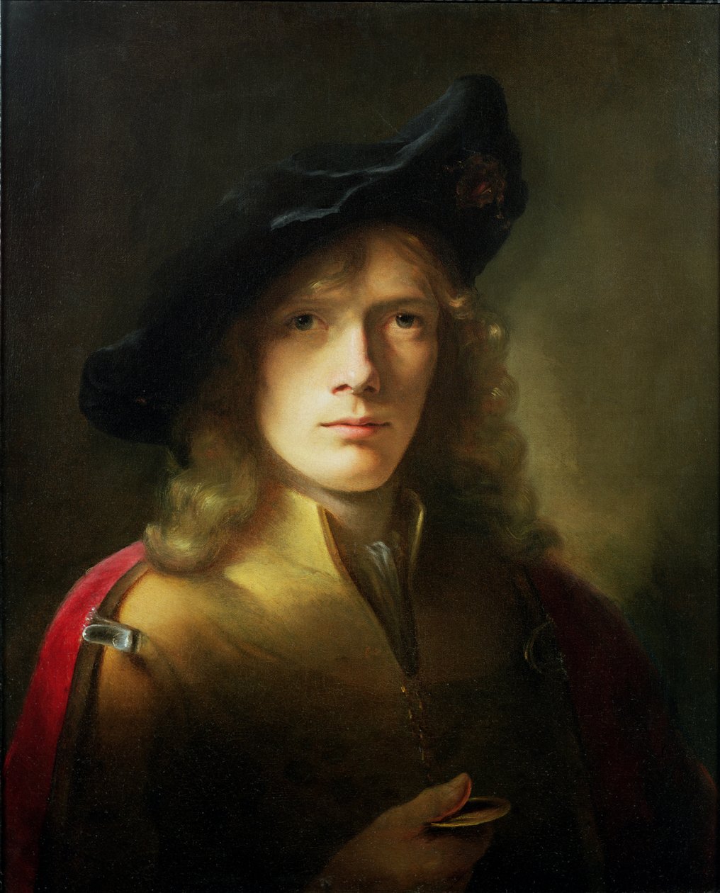 Retrato de un joven sosteniendo una medalla de Godfrey Kneller