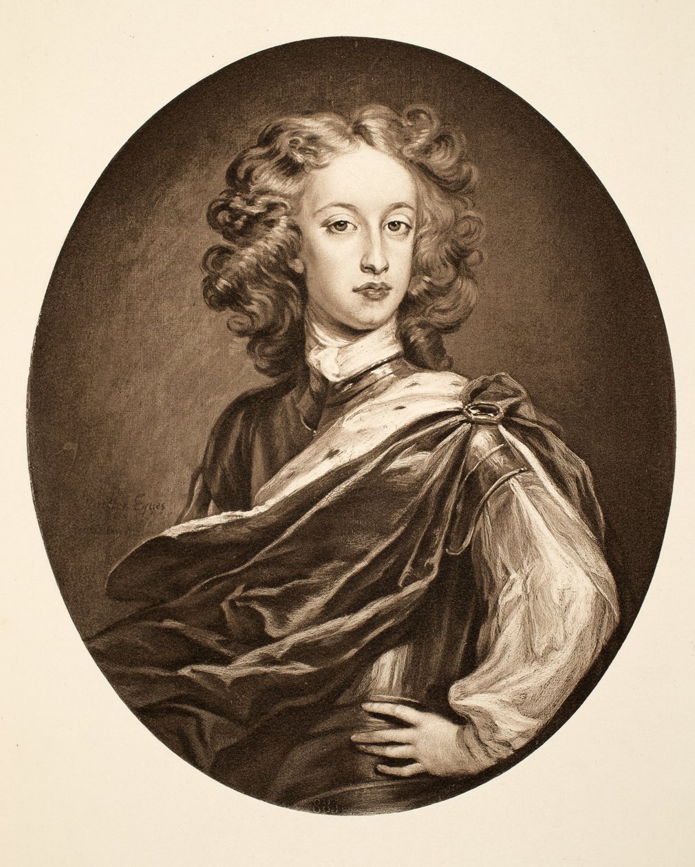 William, Duque de Gloucester, pub. 1902 de Godfrey Kneller