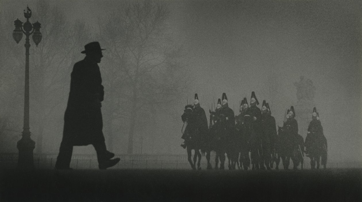 Guardias a caballo en St. James Park, Londres de Godfrey Macdominic