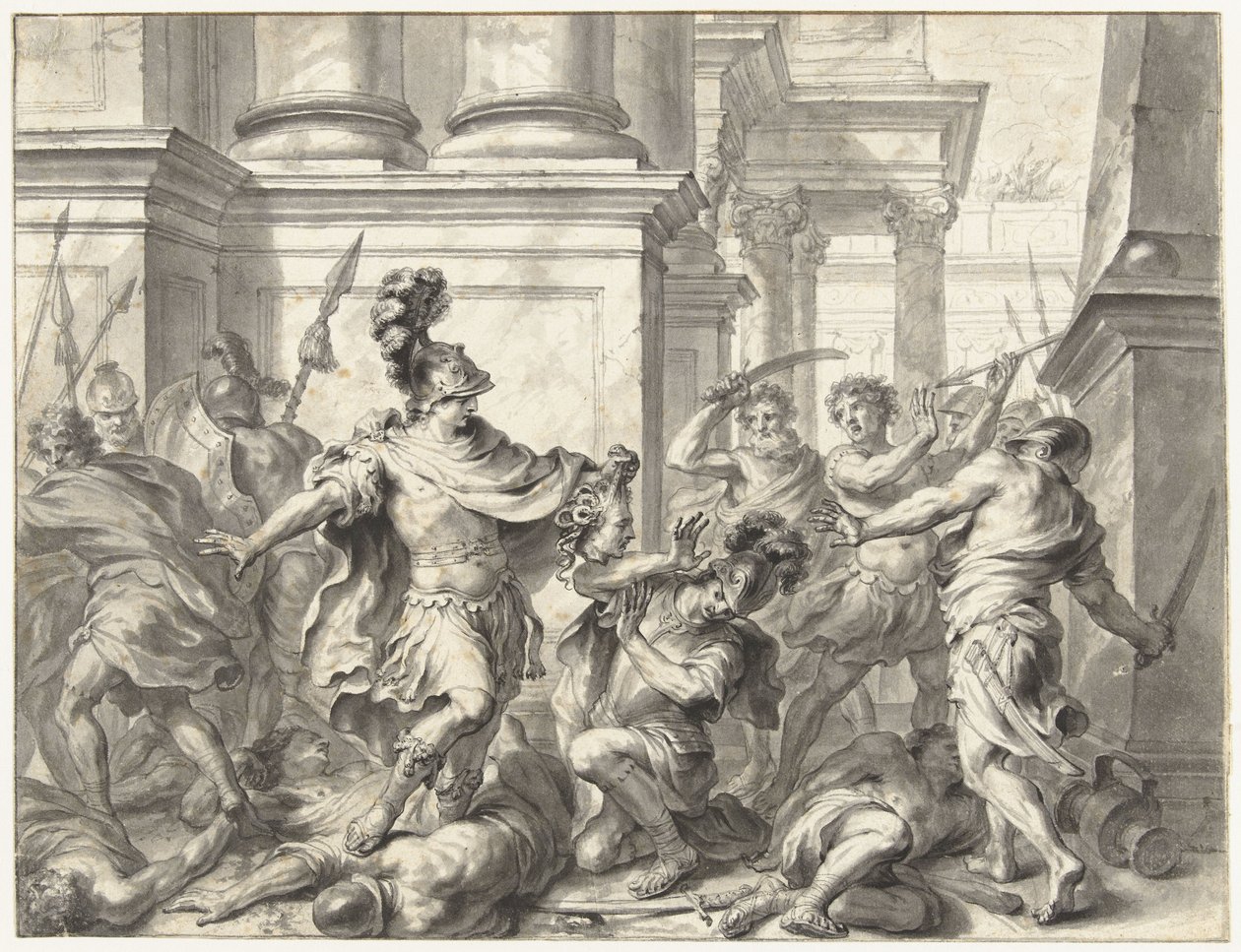 Perseo muestra la cabeza de Medusa de Godfried Maes