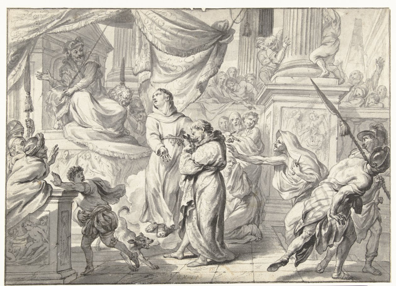 Representación de la vida de un santo de Godfried Maes