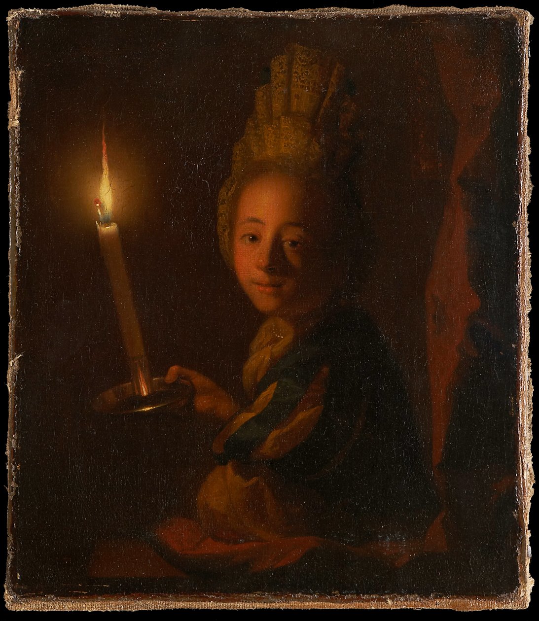Muchacha con vela encendida de Godfried Schalcken