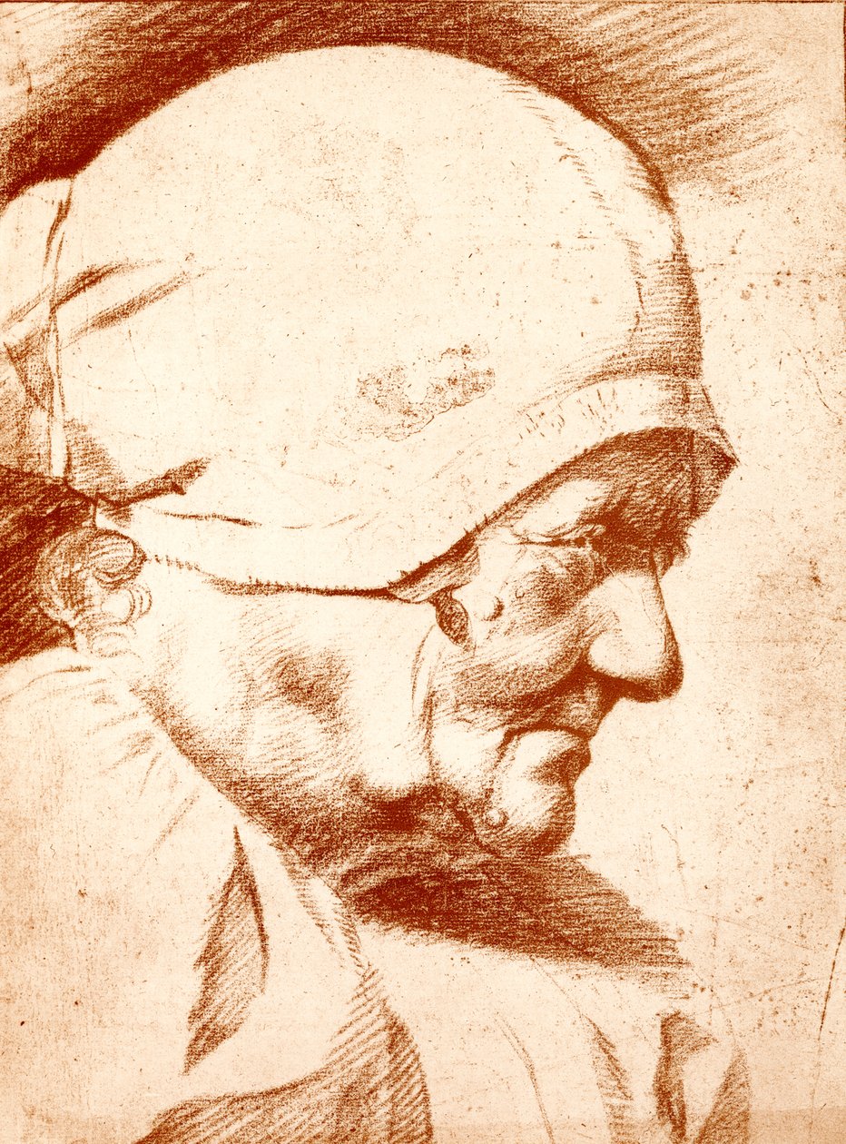 Cabeza de una anciana de Godfried Schalcken