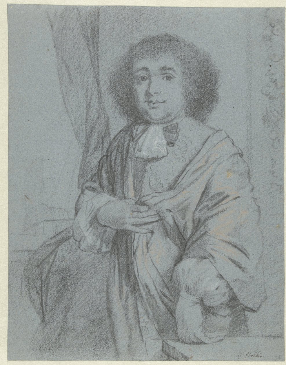 Retrato de un caballero de pie
Libro de arte o álbum de estudio de Caspar Netscher (título de la serie) de Godfried Schalcken