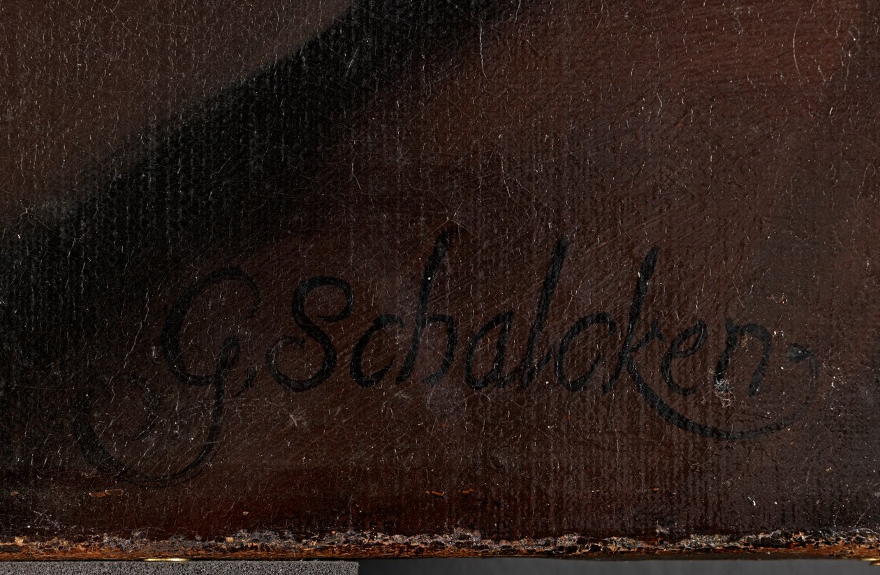 Autorretrato (detalle), antes de 1706 de Godfried Schalcken
