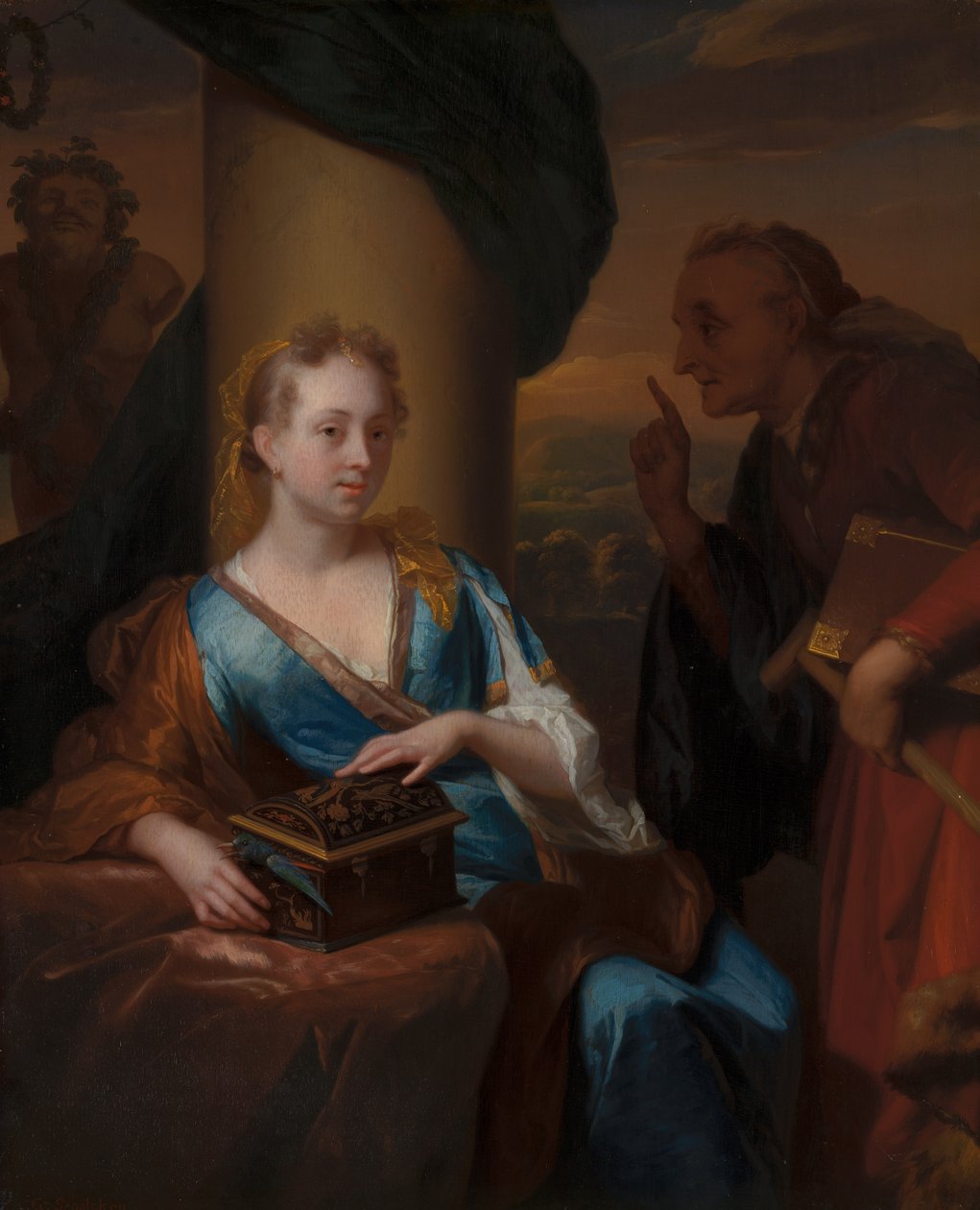 La lección de castidad de Godfried Schalcken