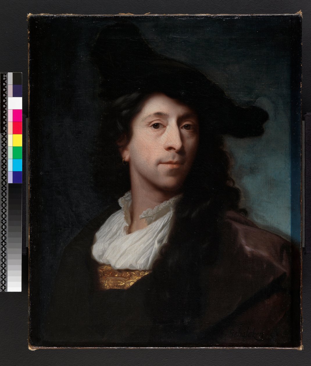 Autorretrato, antes de 1706 de Godfried Schalcken