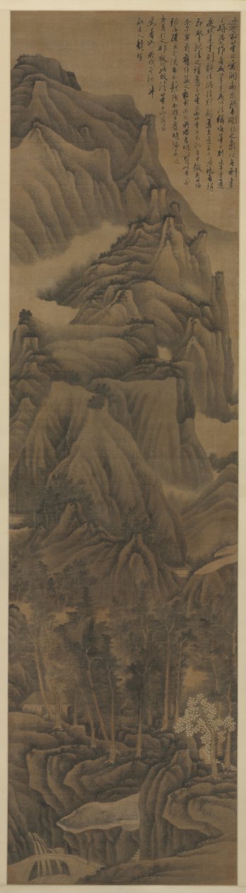 Paisaje al Estilo de Dong Yuan y Juran de Gong Xian