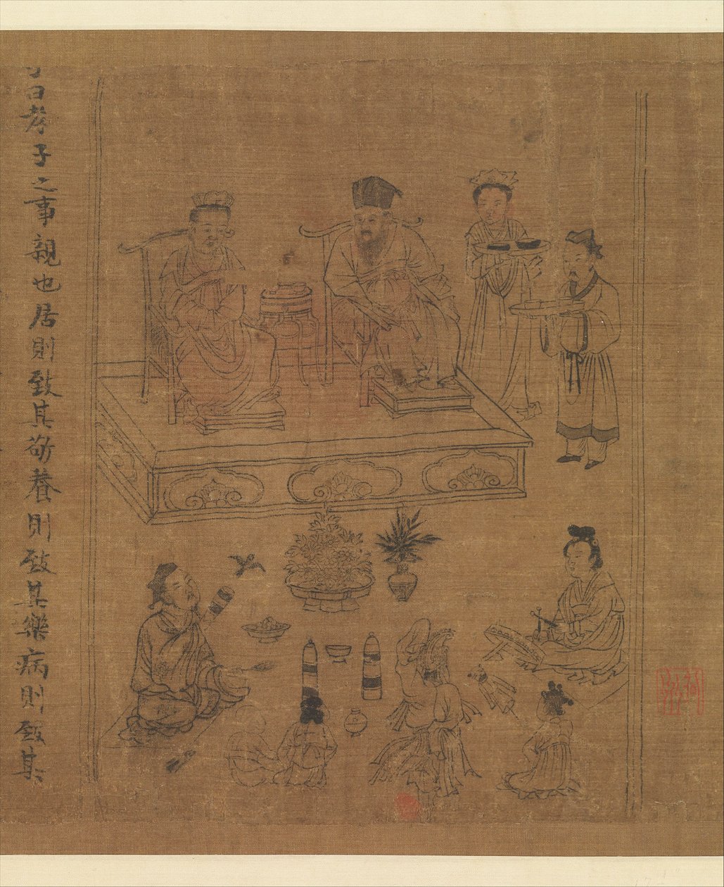 El clásico de la piedad filial, c.1085 de Gonglin Li