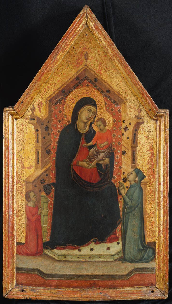 Madonna y el Niño entronizados con dos donantes de Goodhart Master