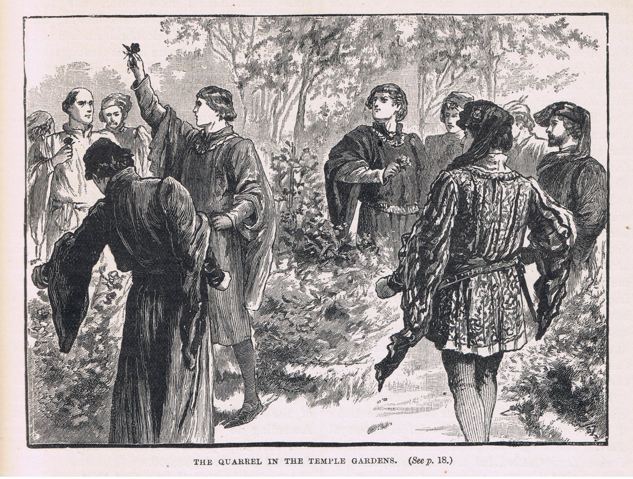 La disputa en el jardín del templo de Gordon Frederick Browne