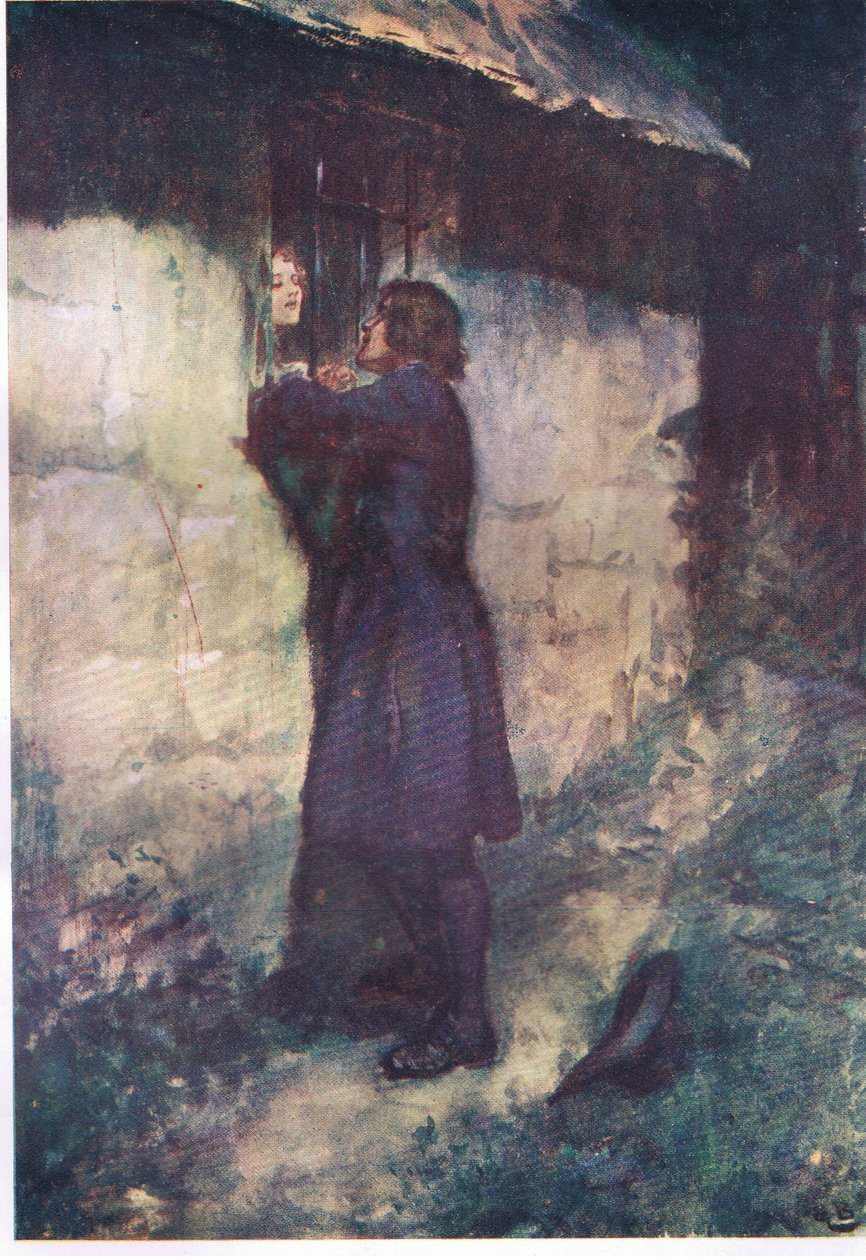 "Tan loco como una liebre de marzo" dije yo, de Lorna Doone publicado por W & R Chambers Ltd, 1921 de Gordon Frederick Browne