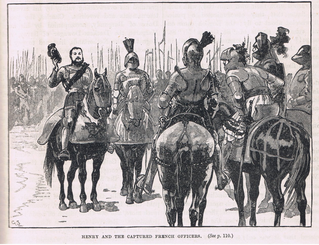 Enrique y los oficiales franceses capturados 1513 de Gordon Frederick Browne