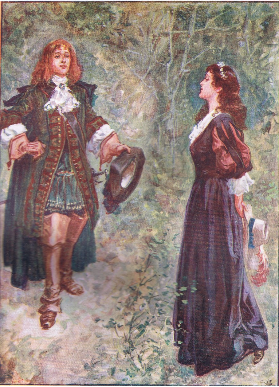 "¿Ahora soy de tu agrado, primo?", de Lorna Doone pub. por W & R Chambers Ltd, 1921 de Gordon Frederick Browne