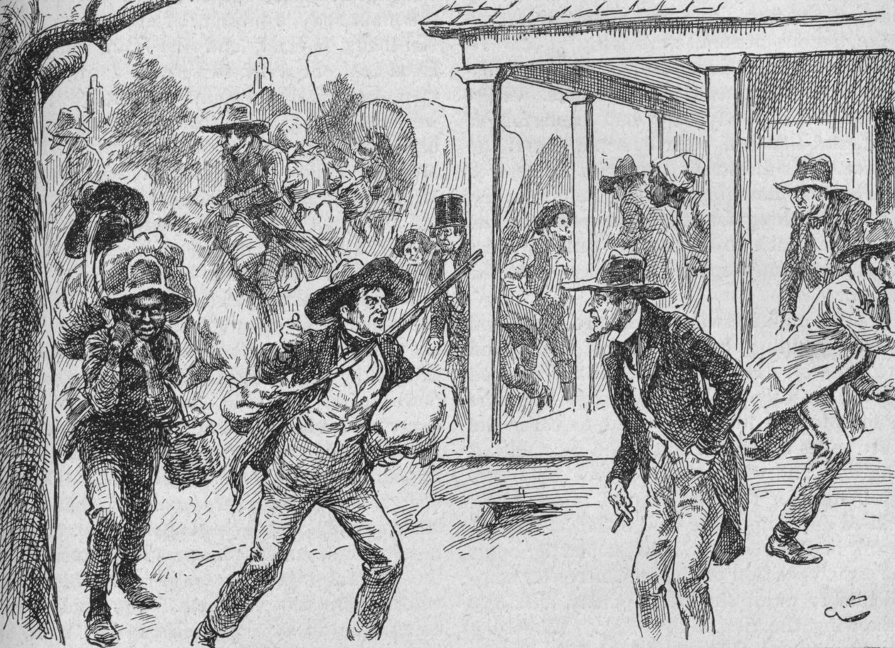 La ciudad fue tomada con un pánico desesperado, 1902 de Gordon Frederick Browne