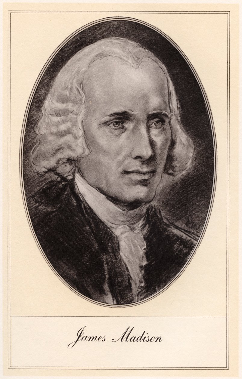 James Madison, cuarto presidente de los Estados Unidos de Gordon Ross