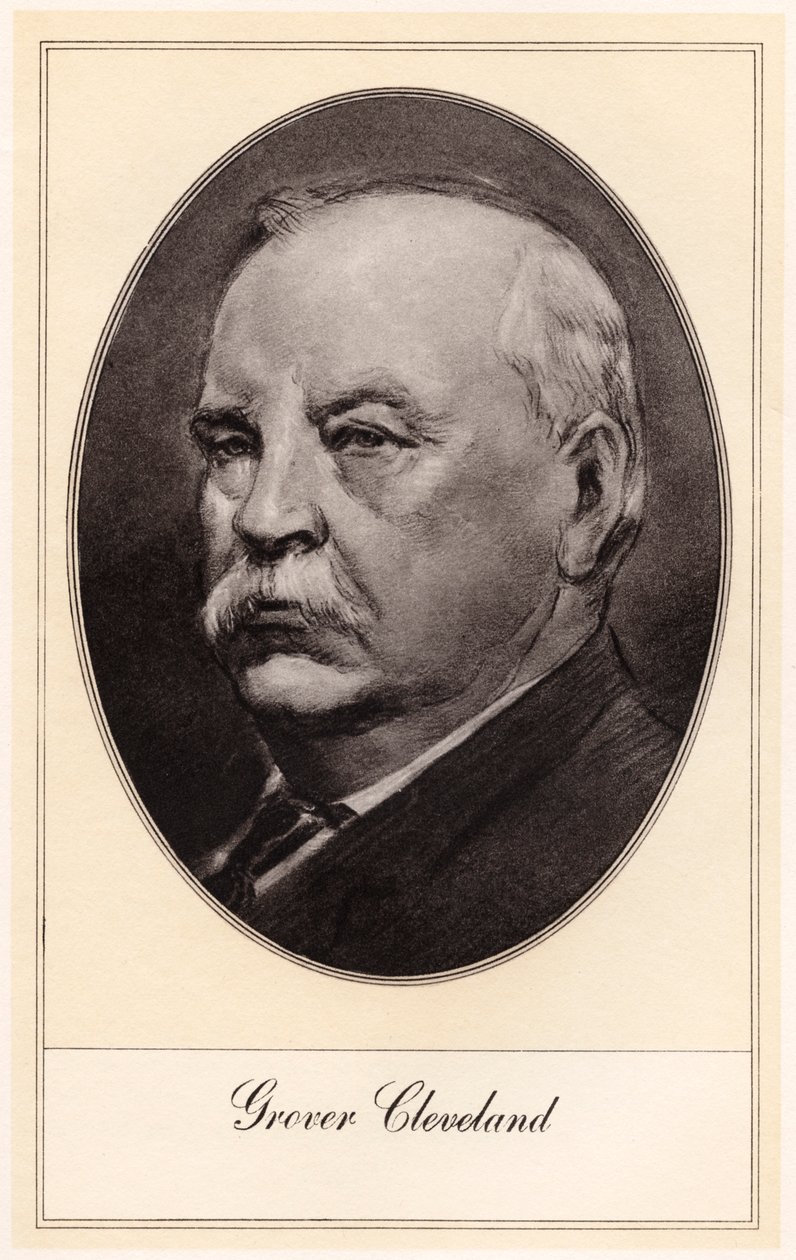 Stephen Grover Cleveland, 22º y 24º Presidente de los Estados Unidos, principios del siglo XX de Gordon Ross