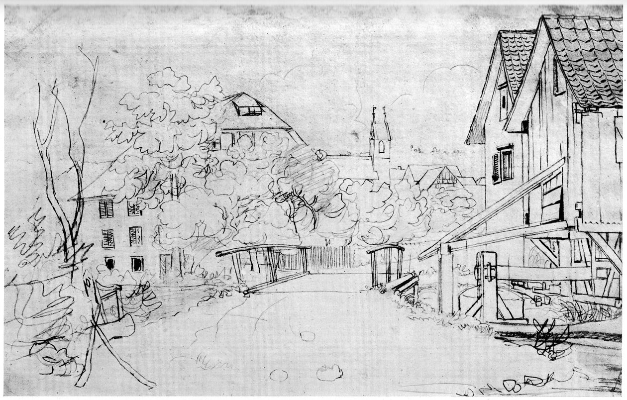 Centro del pueblo de Glattfelden de Gottfrid Keller