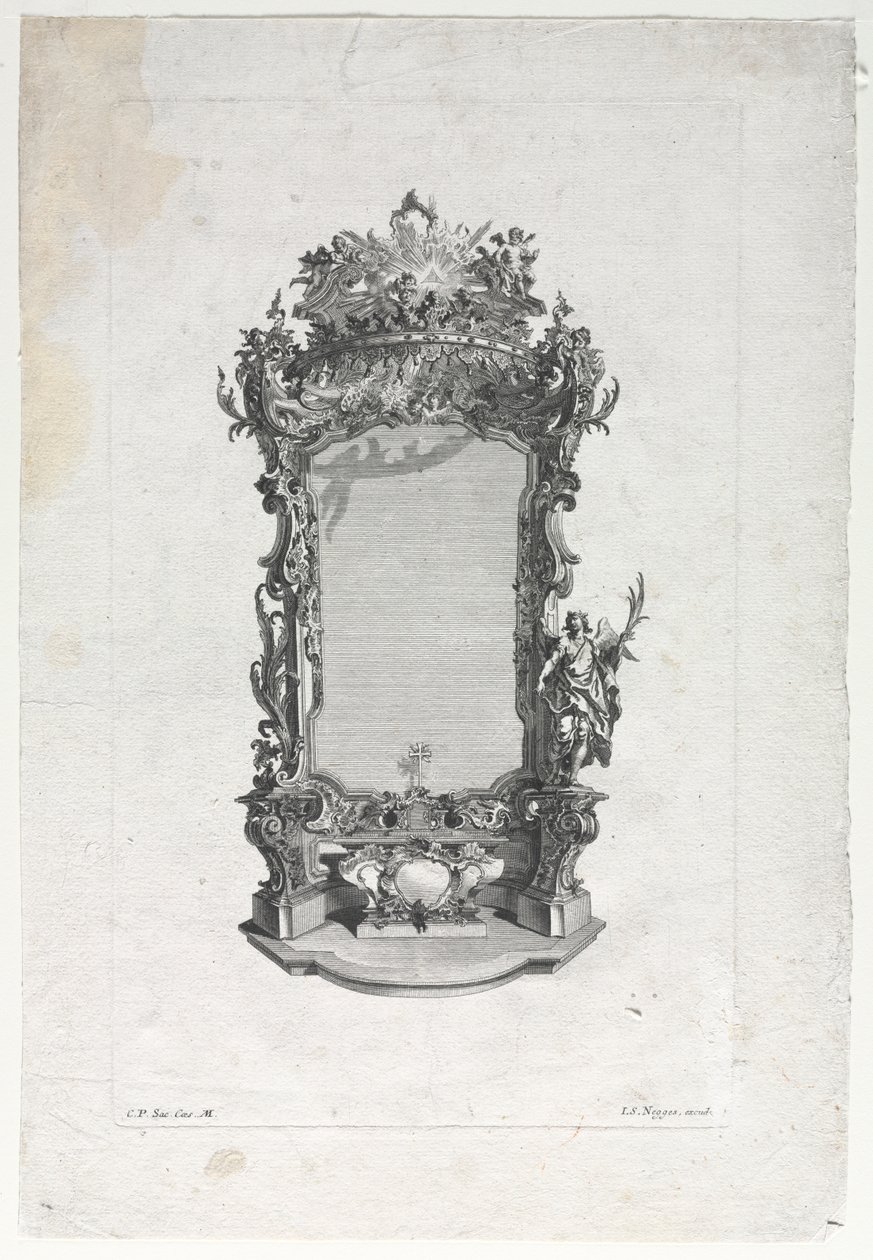 Model for Altar for Woodcarvers de Gottfried Bernhard Götz