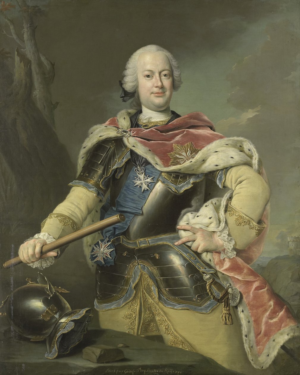 Retrato de Frederick Christian, Elector de Sajonia 1722-1763, 1751 de Gottfried Boy