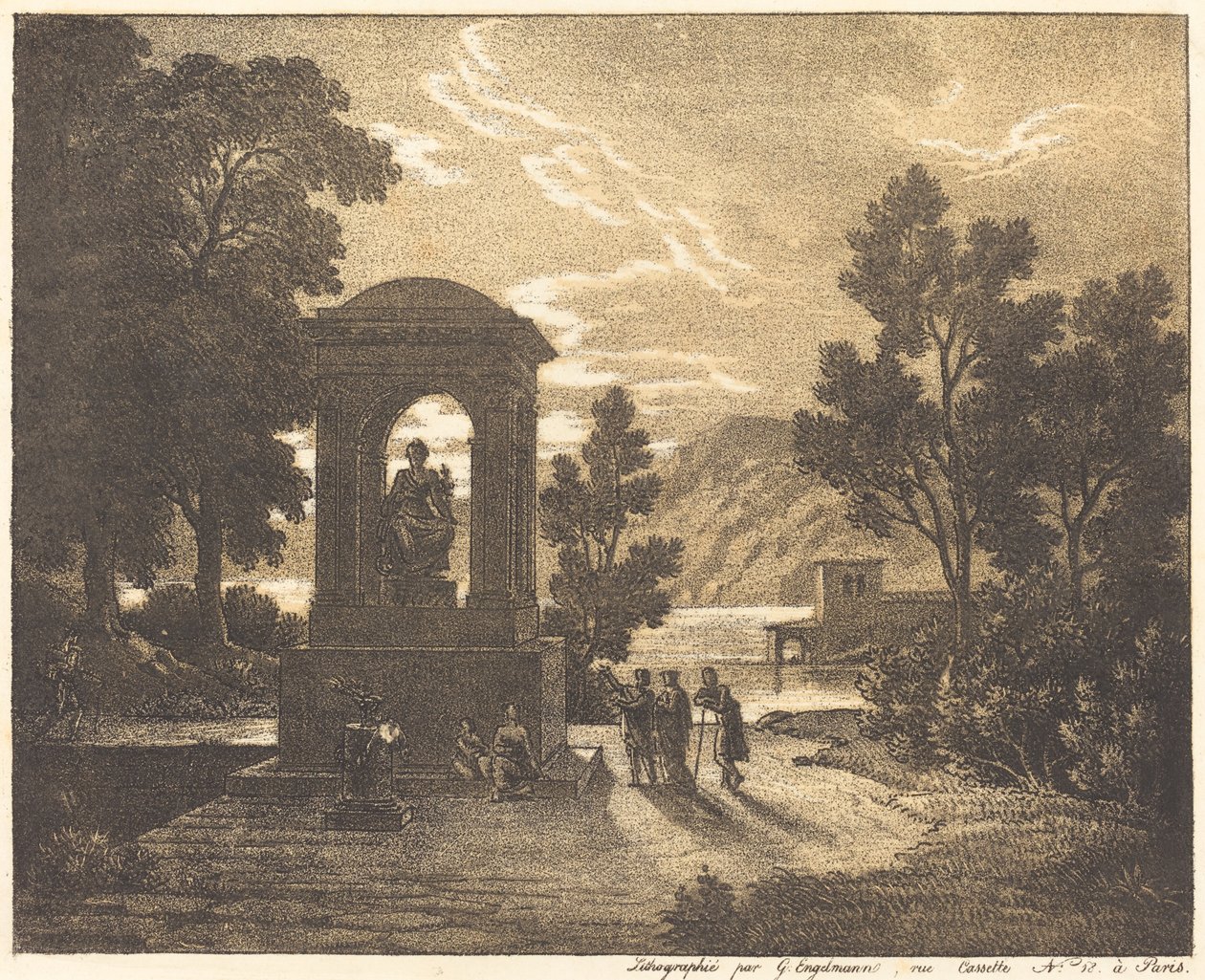 Paisaje Clásico de Gottfried Engelmann